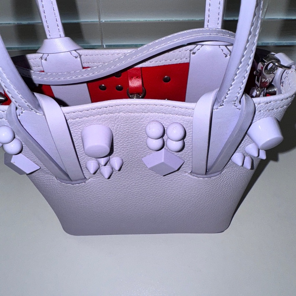 Christian Louboutin Cabata Mini Tote in Lilac Smoke - Picture 5 of 8